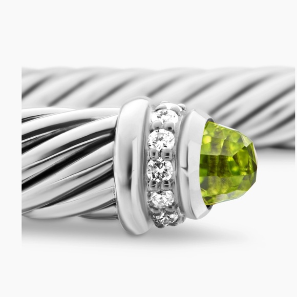 DAVID YURMAN bracelet, Peridot & Diamonds - Picture 10 of 12